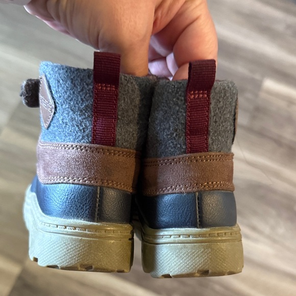 Carter's Kids Tan and Navy Boots - Picture 5 of 7